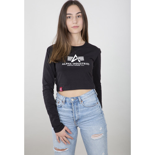 Alpha Industries Γυναικεία μακρυμάνικη μπλούζα Basic Cropped Longsleeve